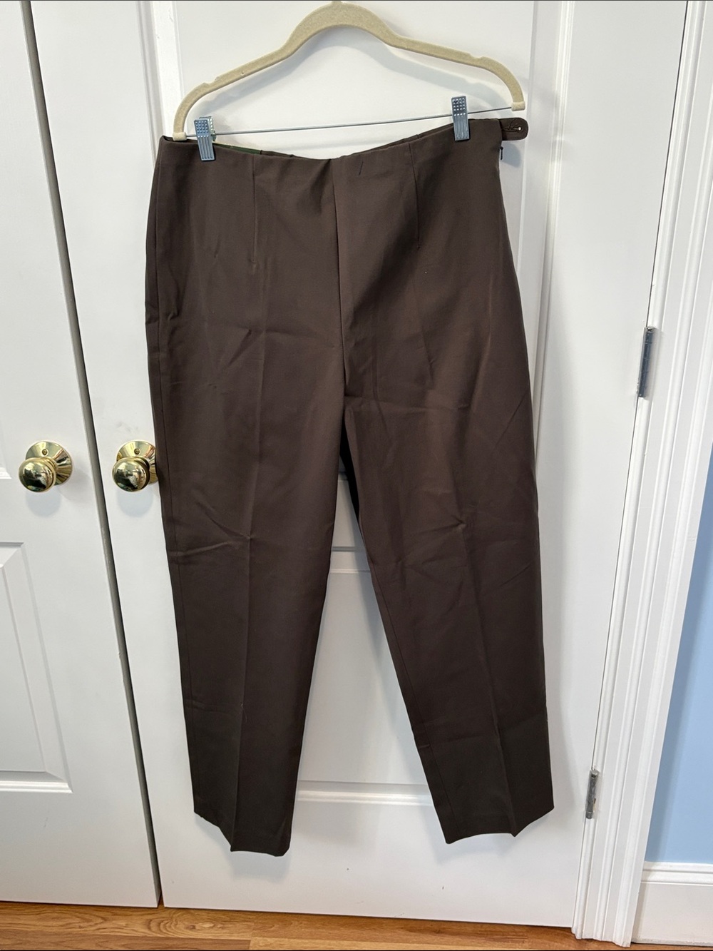 Eddie Bauer Dark Brown Bremerton Fit Tailored Trousers
